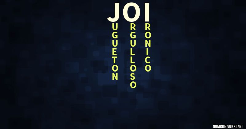joi meaning in english