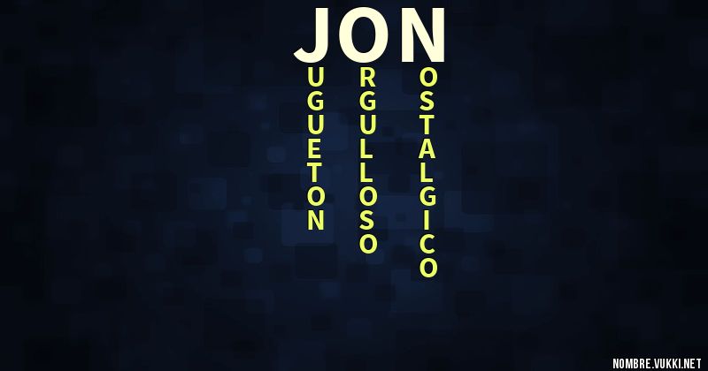 Acróstico jon
