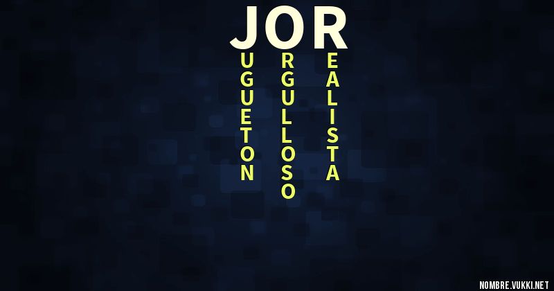 Acróstico jor