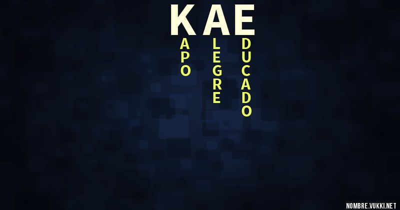 Acróstico kae