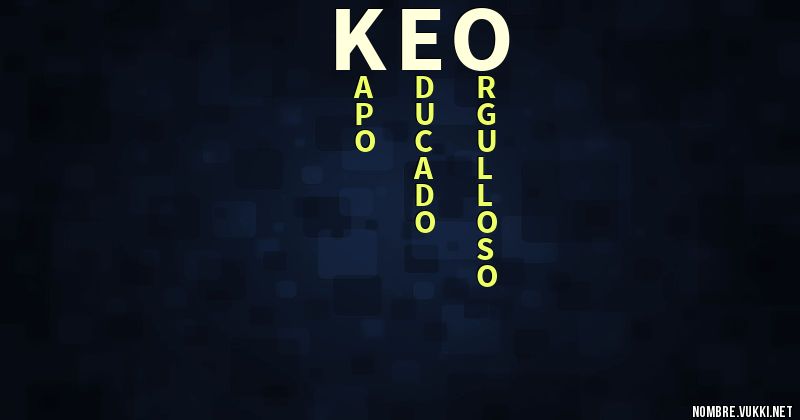 Acróstico keo
