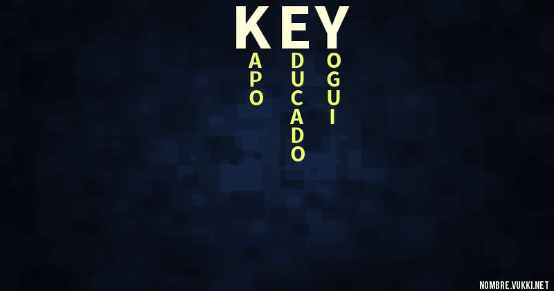 Acróstico key