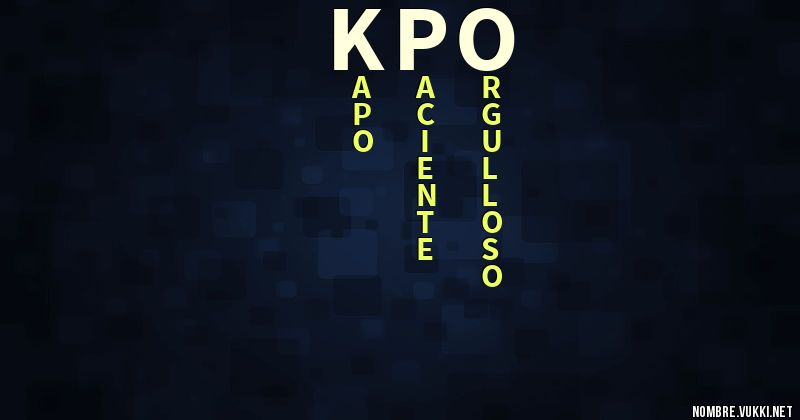 Acróstico kpo