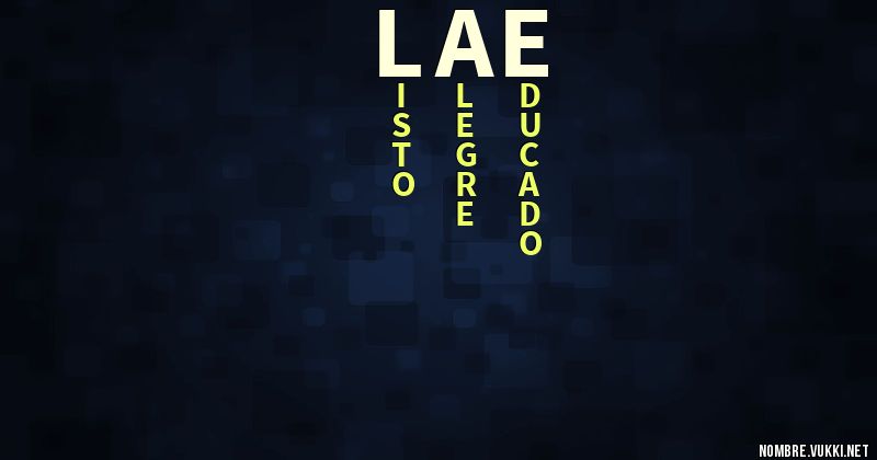 Acróstico lae