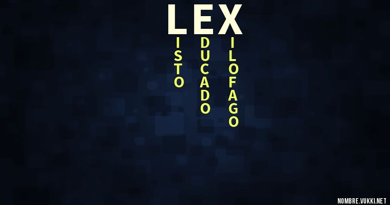 Acróstico lex