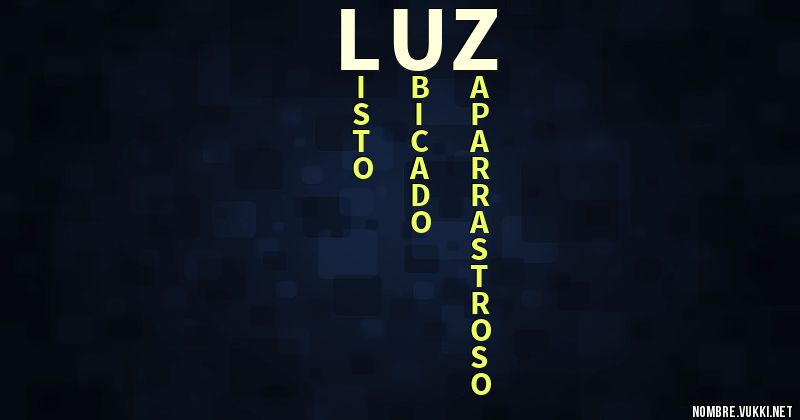 Acróstico luz