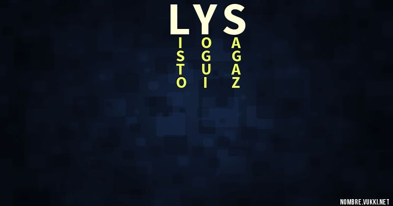 Acróstico lys