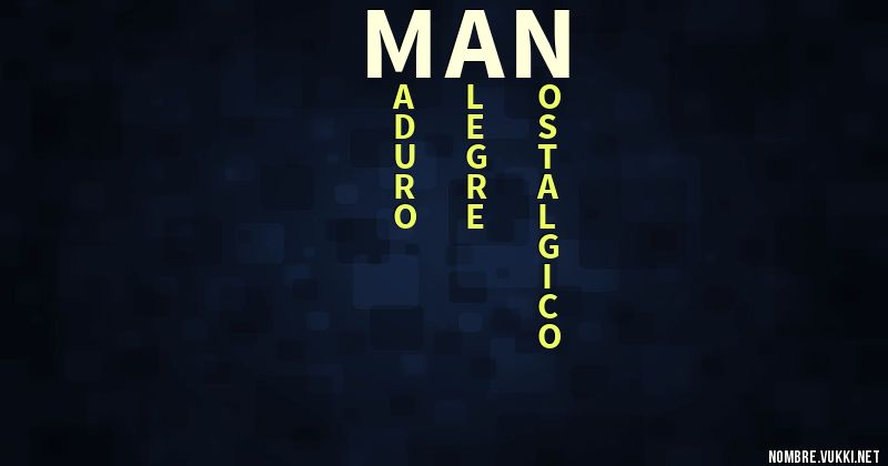 Acróstico man