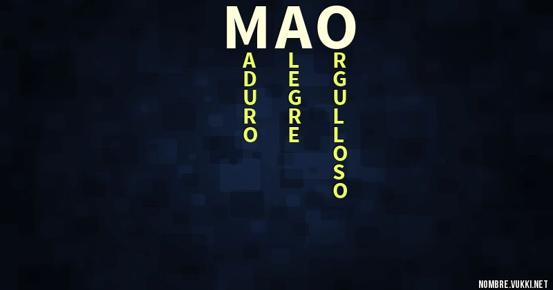 Acróstico mao