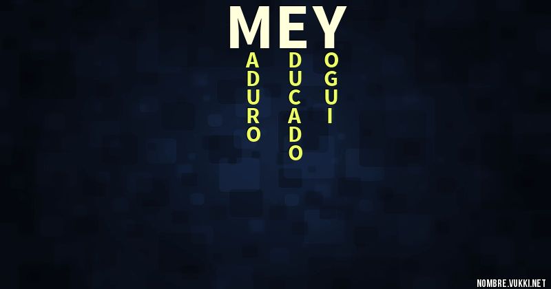 Acróstico mey