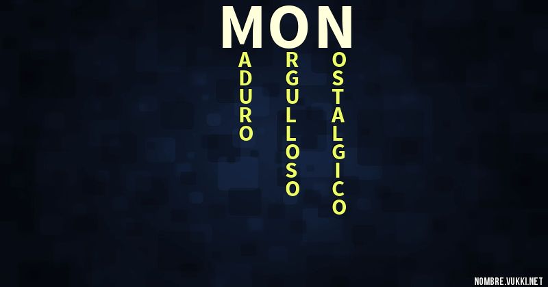 Acróstico mon