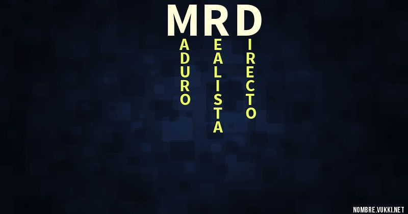 Acróstico mrd