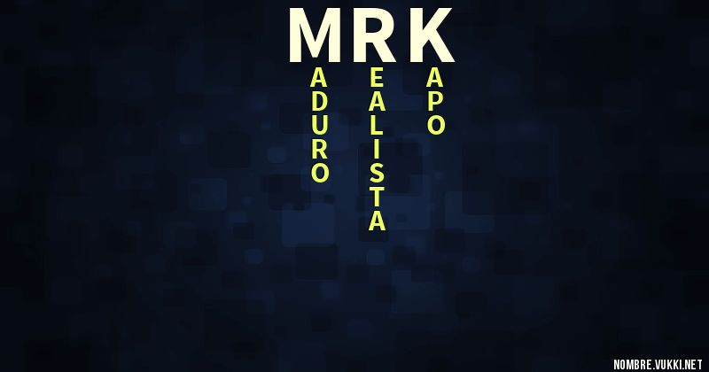 Acróstico mrk