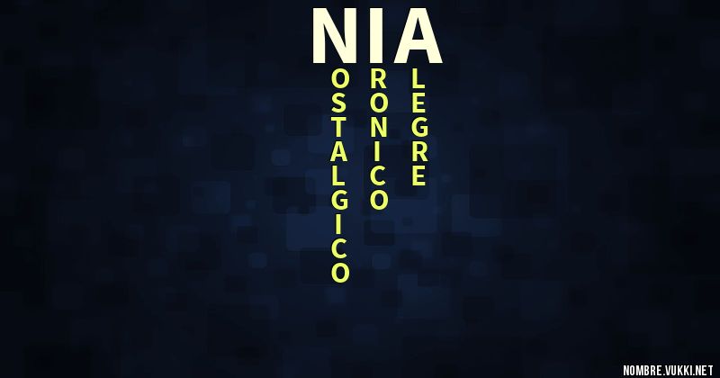 Acróstico nia