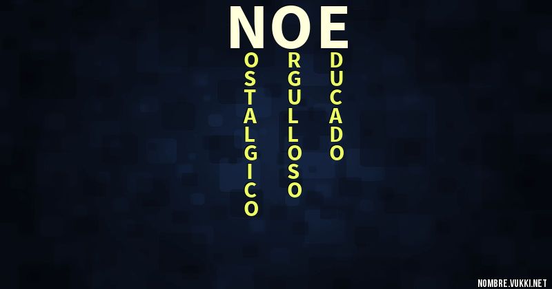 Acróstico noé