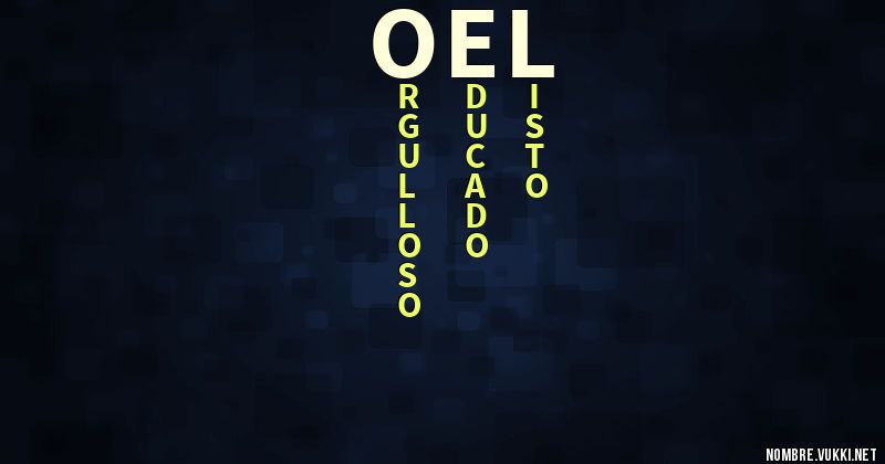 Acróstico oel