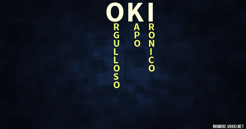 Acróstico oki