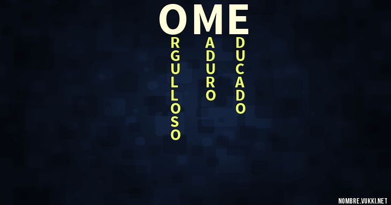 Acróstico ome