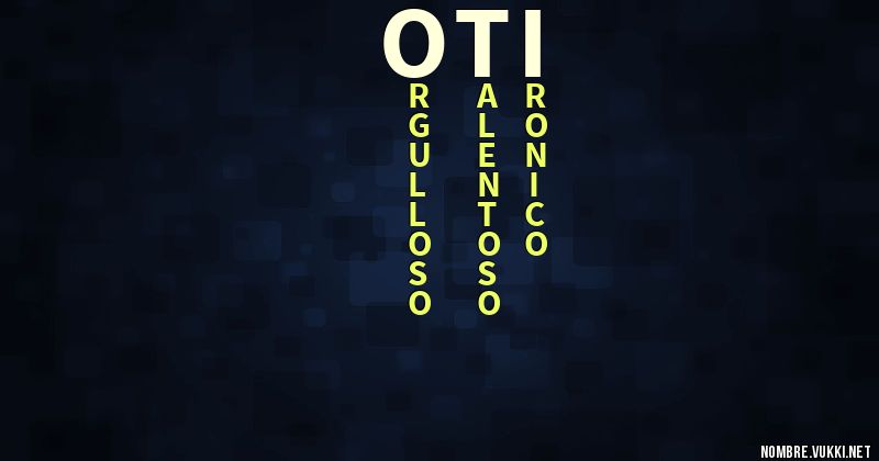 Acróstico oti