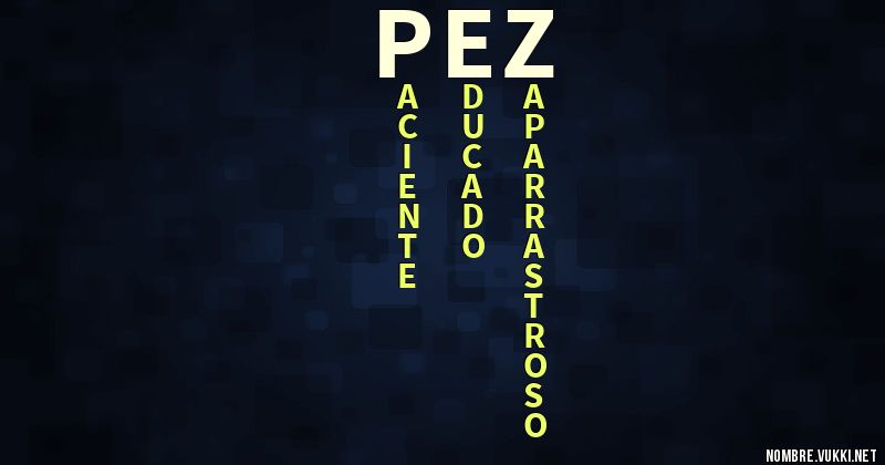 Acróstico pez