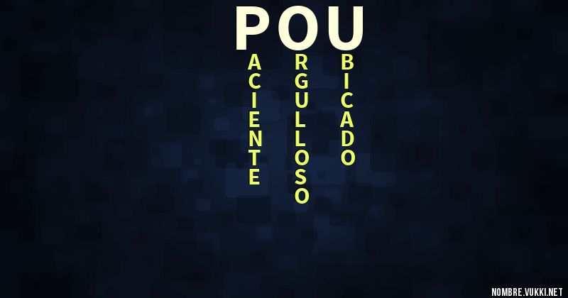 Acróstico pou