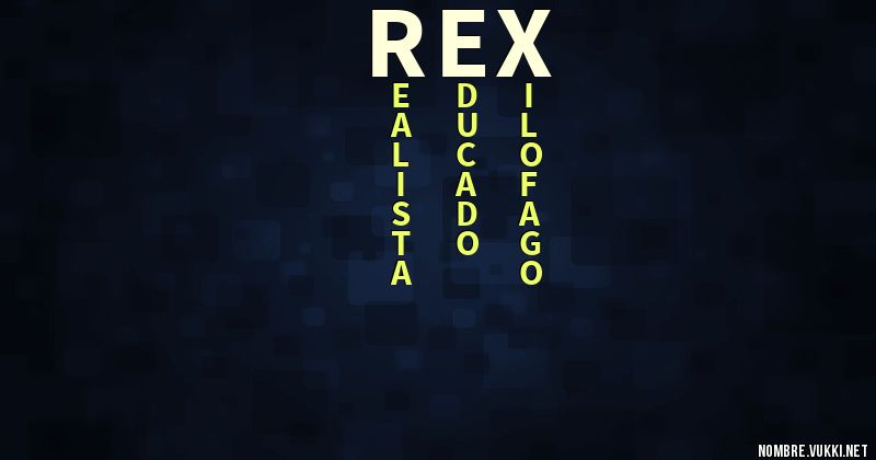 Acróstico rex