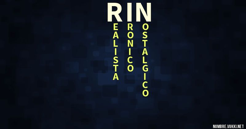 Acróstico rin