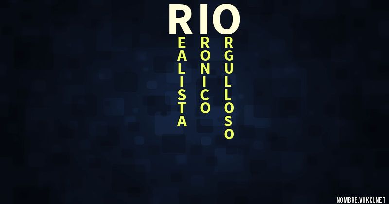 Acróstico rio