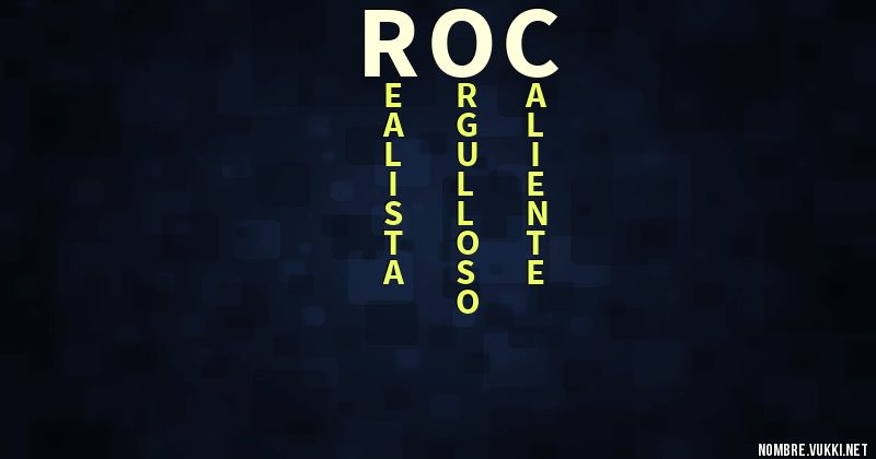 Acróstico roc
