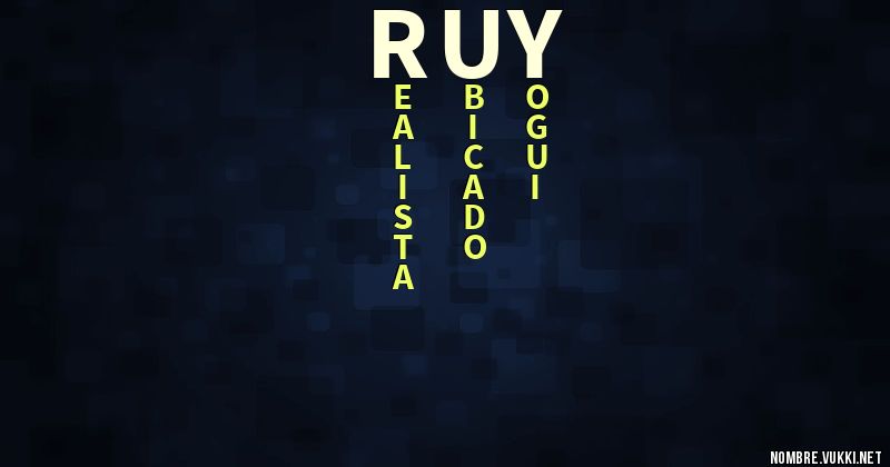 Acróstico ruy