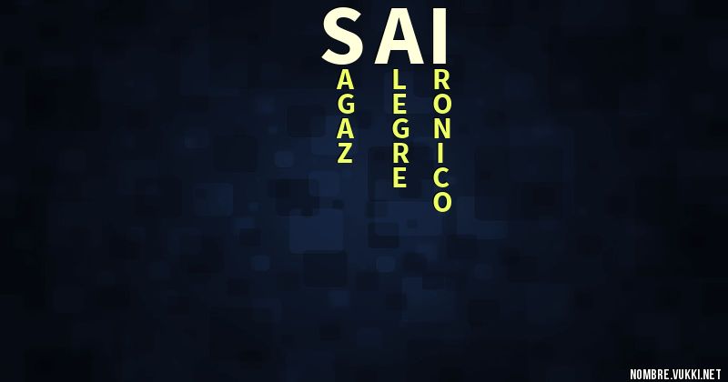 Acróstico sai
