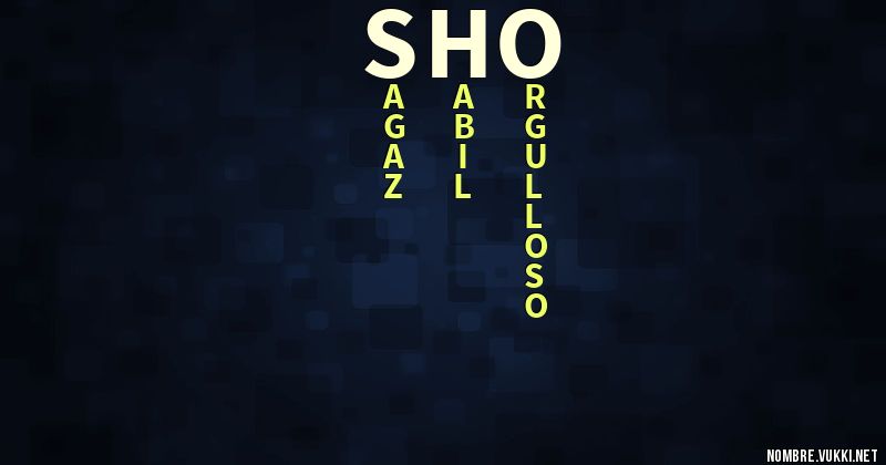 Acróstico sho