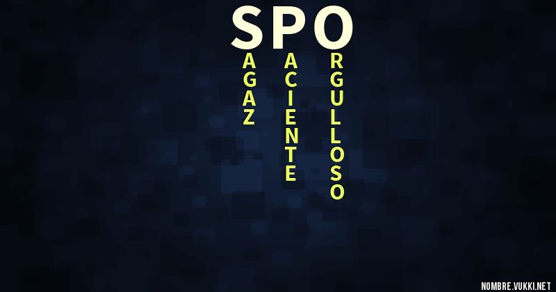 Acróstico spo
