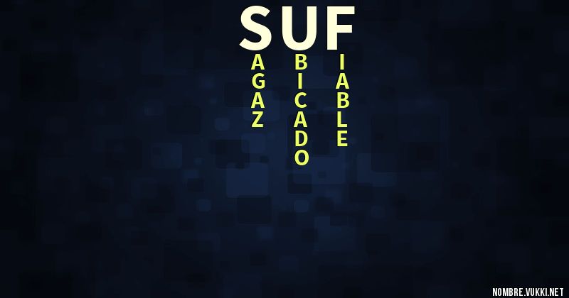 Acróstico suf