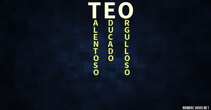 Acróstico teo