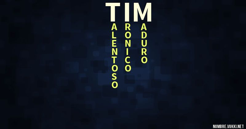 Acróstico tim