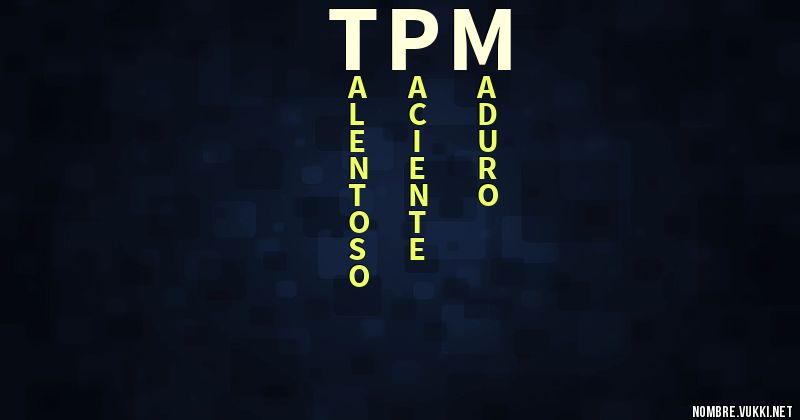 Acróstico tpm