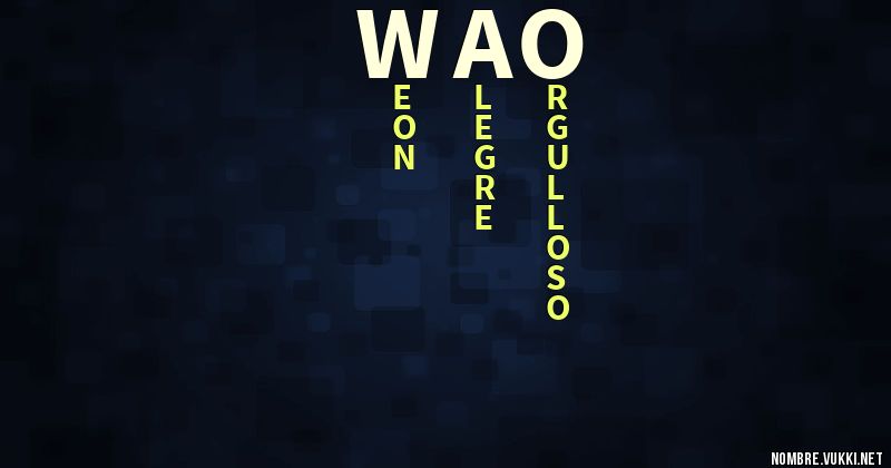 Acróstico wao