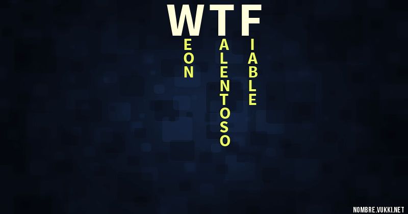 Acróstico wtf