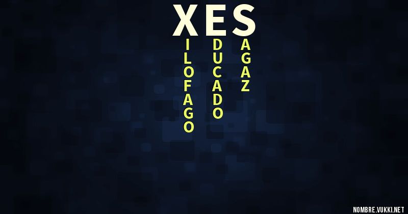 Acróstico xes