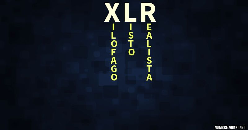 Acróstico xlr8