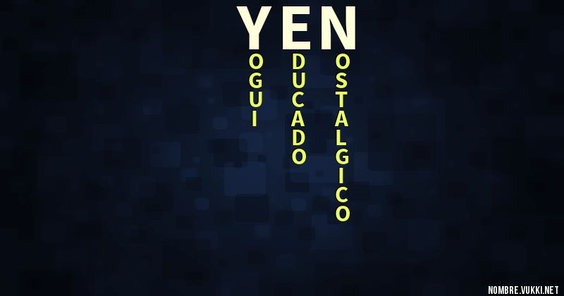 Acróstico yen