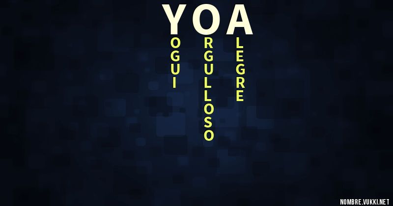 Acróstico yoa