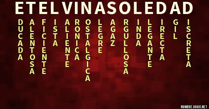 Acróstico etelvina soledad
