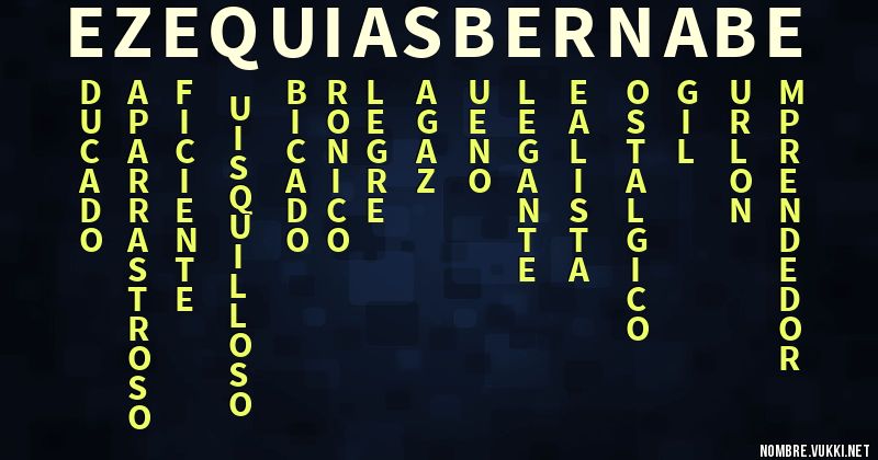 Acróstico ezequias bernabe