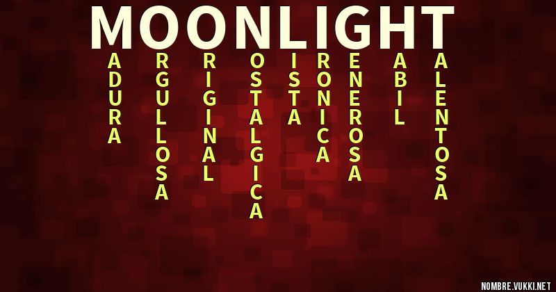 Acróstico moonlight