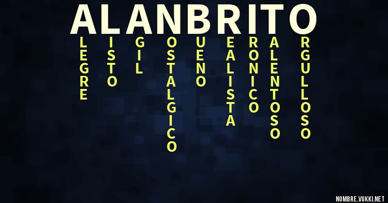 Acróstico alanbrito