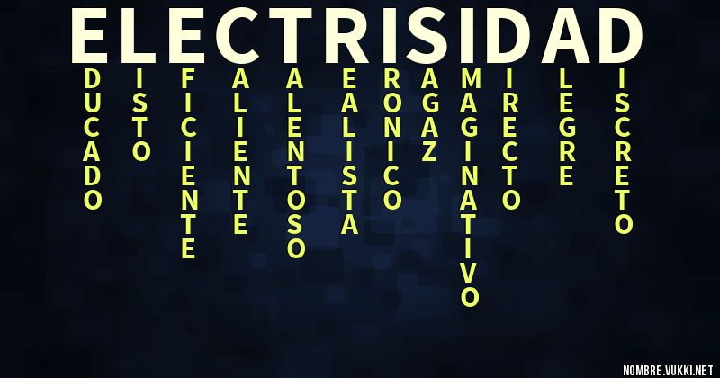 Acróstico electrisidad