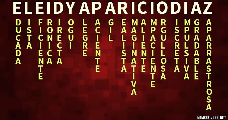 Acróstico eleidy aparicio diaz