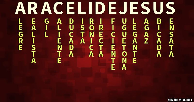 Acróstico araceli de jesÚs